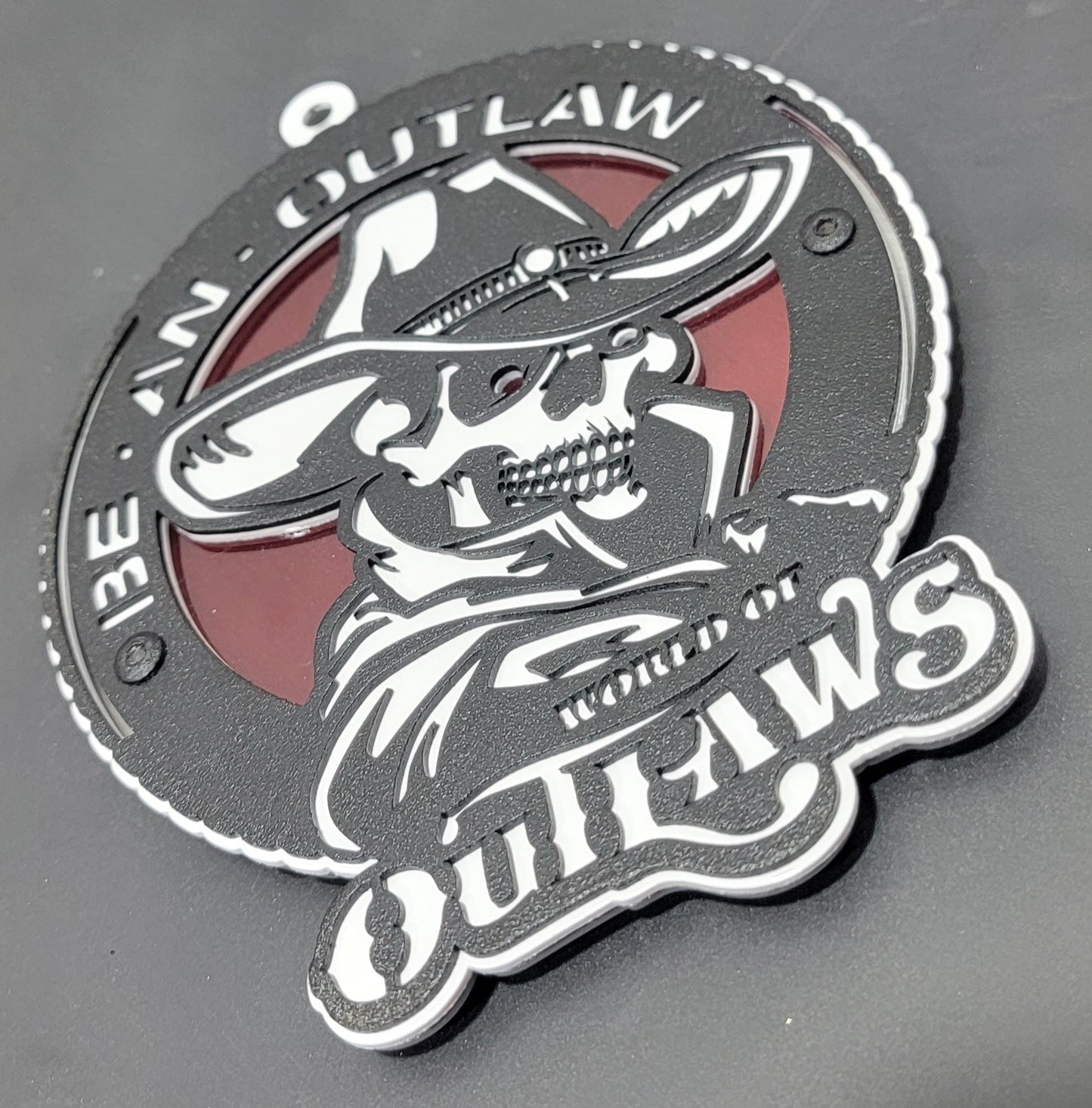 World Of Outlaws Be An Outlaw Collectible Logo