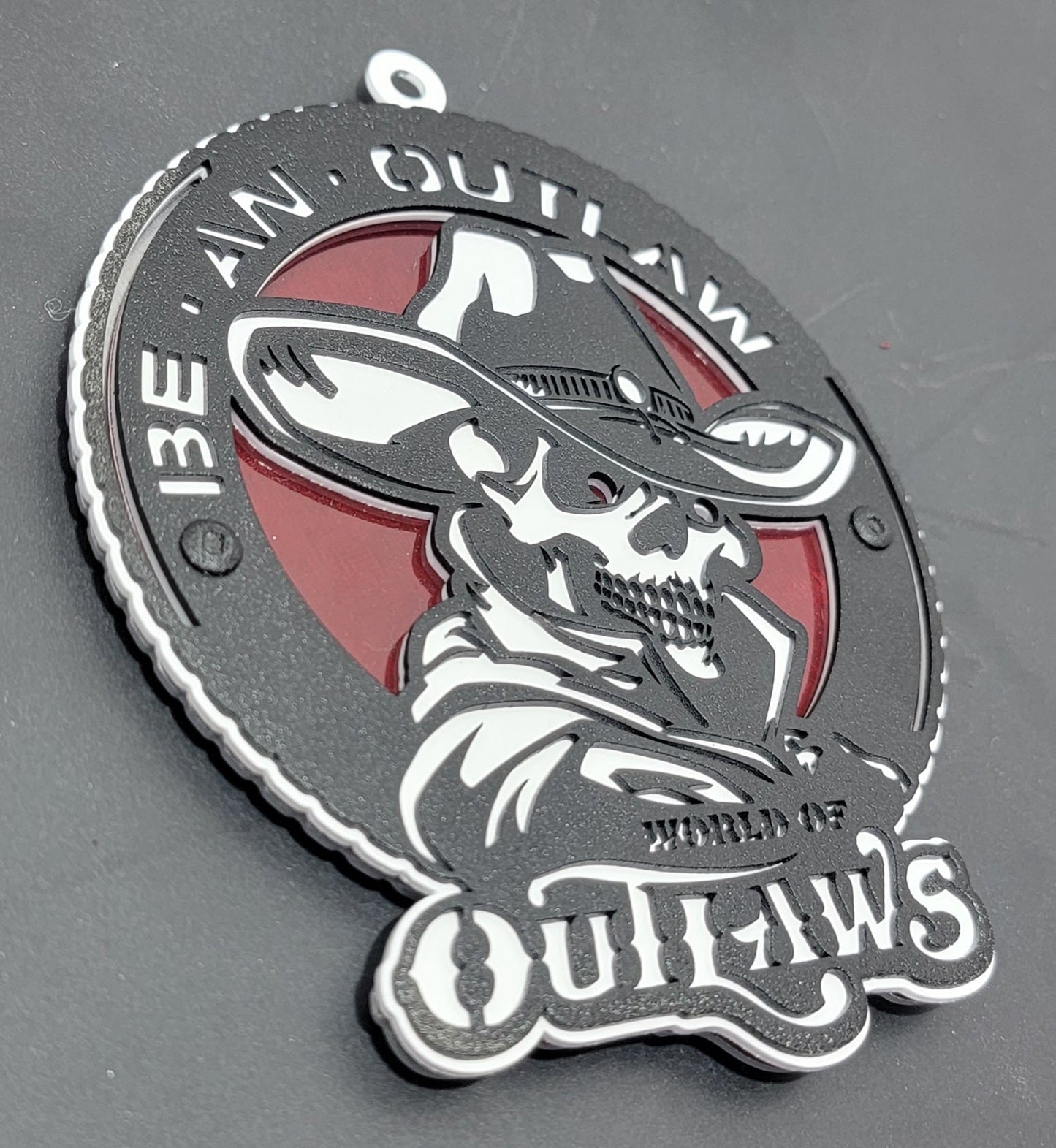 World Of Outlaws Be An Outlaw Collectible Logo