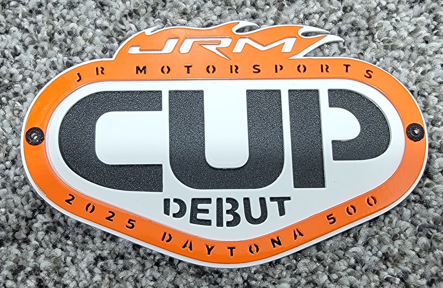Jr Motorsports 2025 Cup Debut Logo - Magnet and Diecast Display