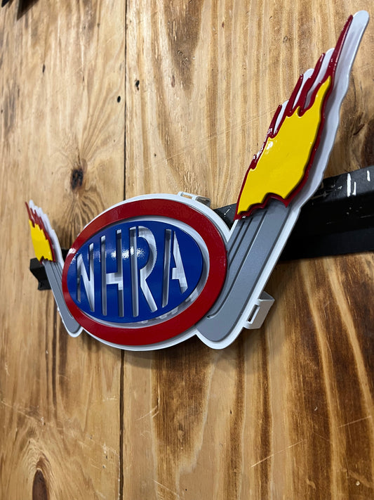 NHRA Logo With Header Pipe Flames