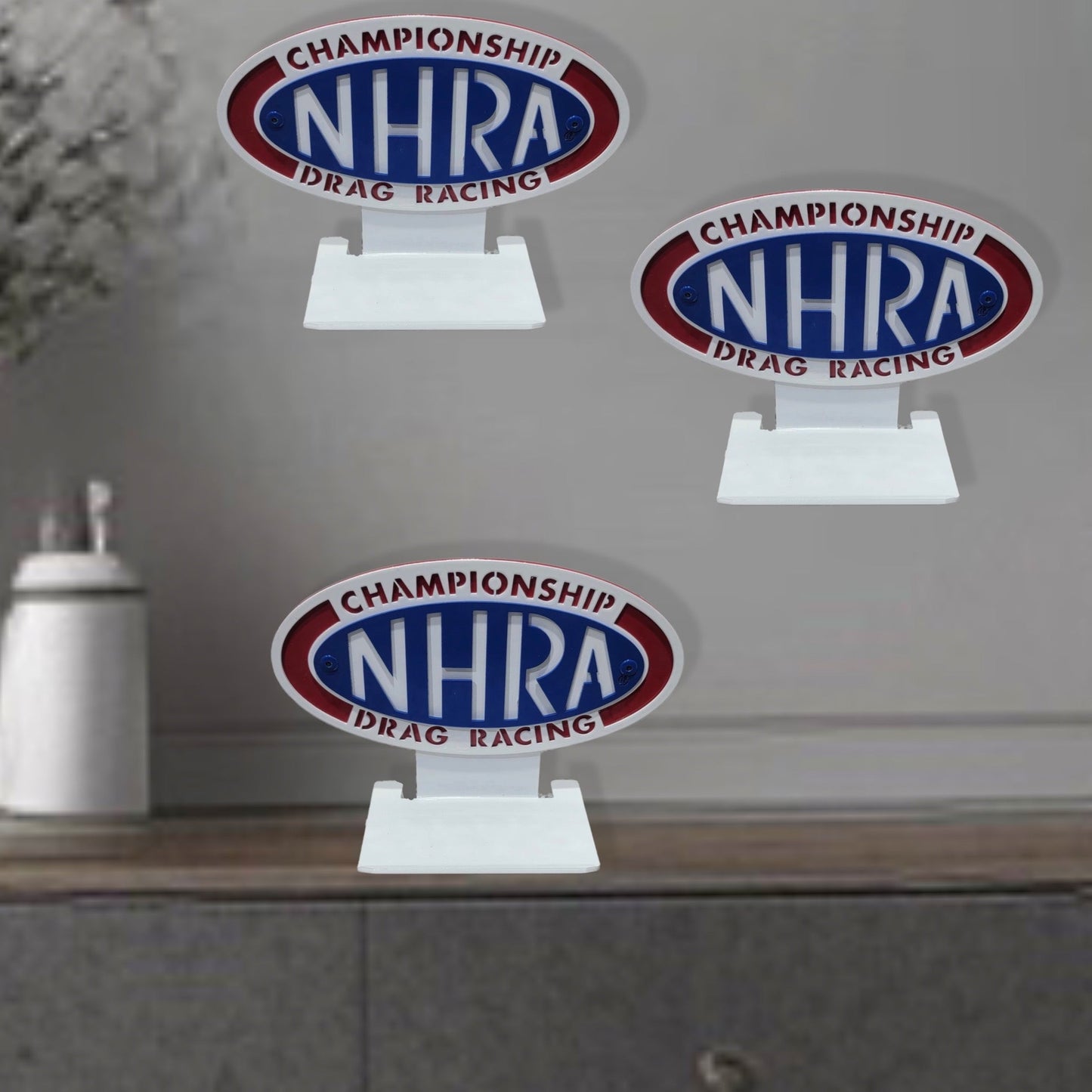 NHRA Championship Drag Racing Logo 1/64 Diecast Display