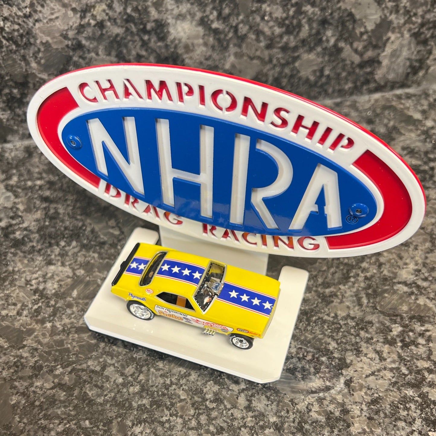 NHRA Championship Drag Racing Logo 1/64 Diecast Display