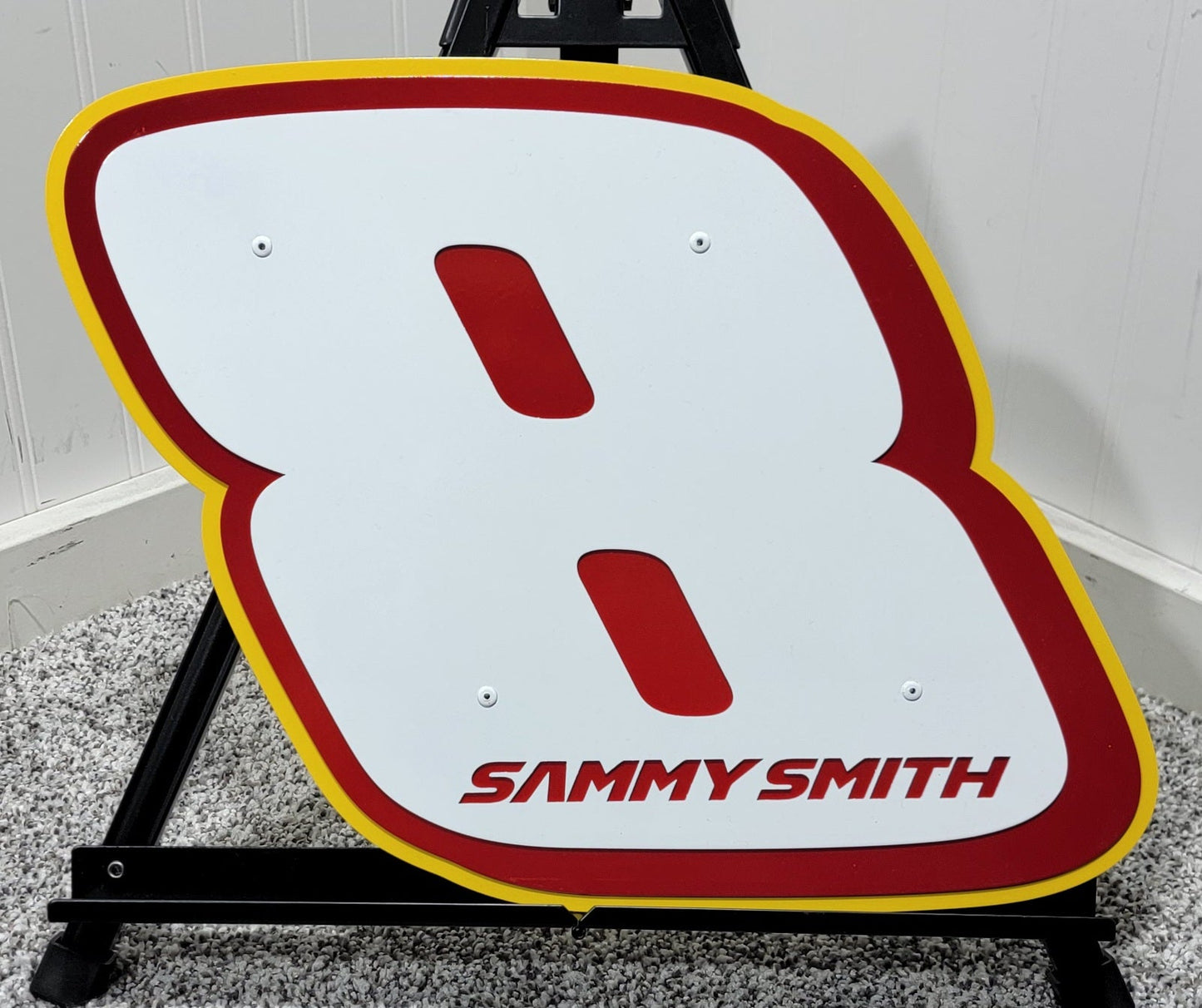 Sammy Smith #8 Door Name Plate Sheet Metal Number
