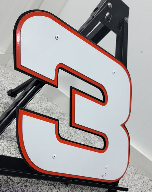 Austin Dillion #3 Plain Sheet Metal Number