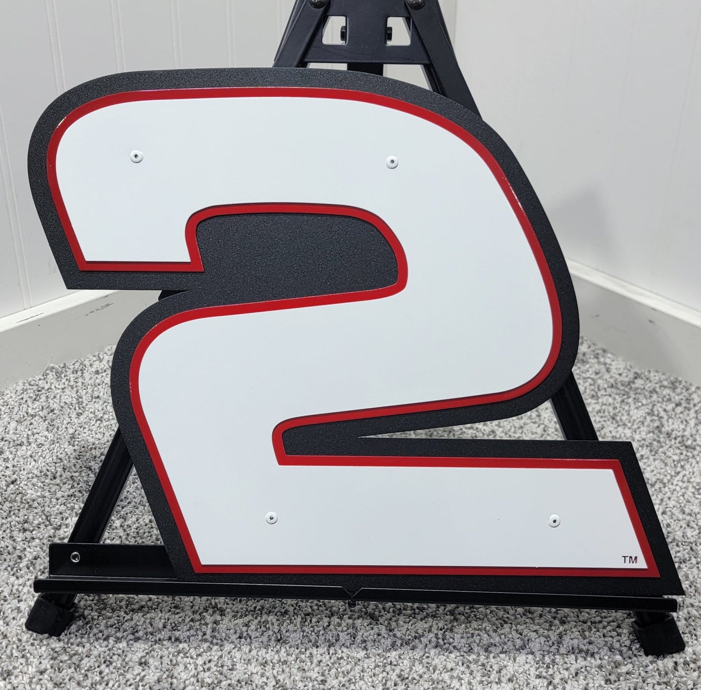 Jesse Love #2 Plain Sheet Metal Number