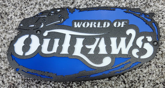World Of Outlaws Late Model Series Collectible Magnet and Diecast Display