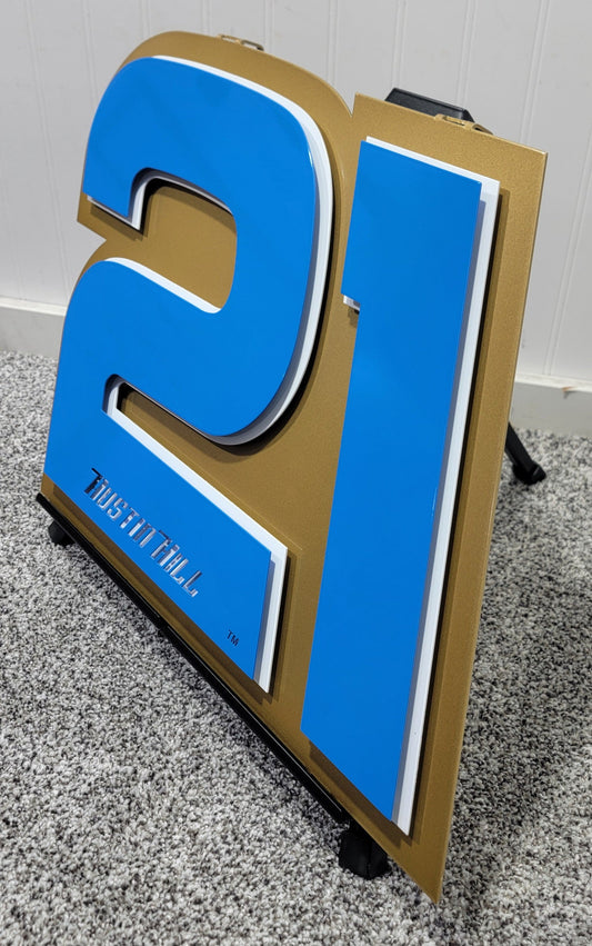 Austin Hill #21 Number Door Name Plate Cutout