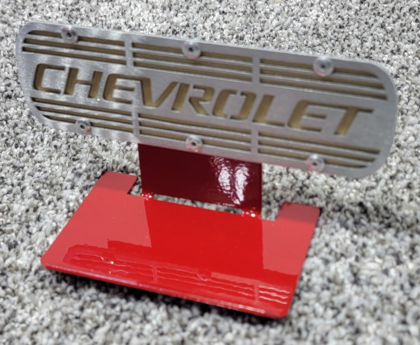 Chevrolet Racing Valve Cover Collection - Magnet And Diecast Display