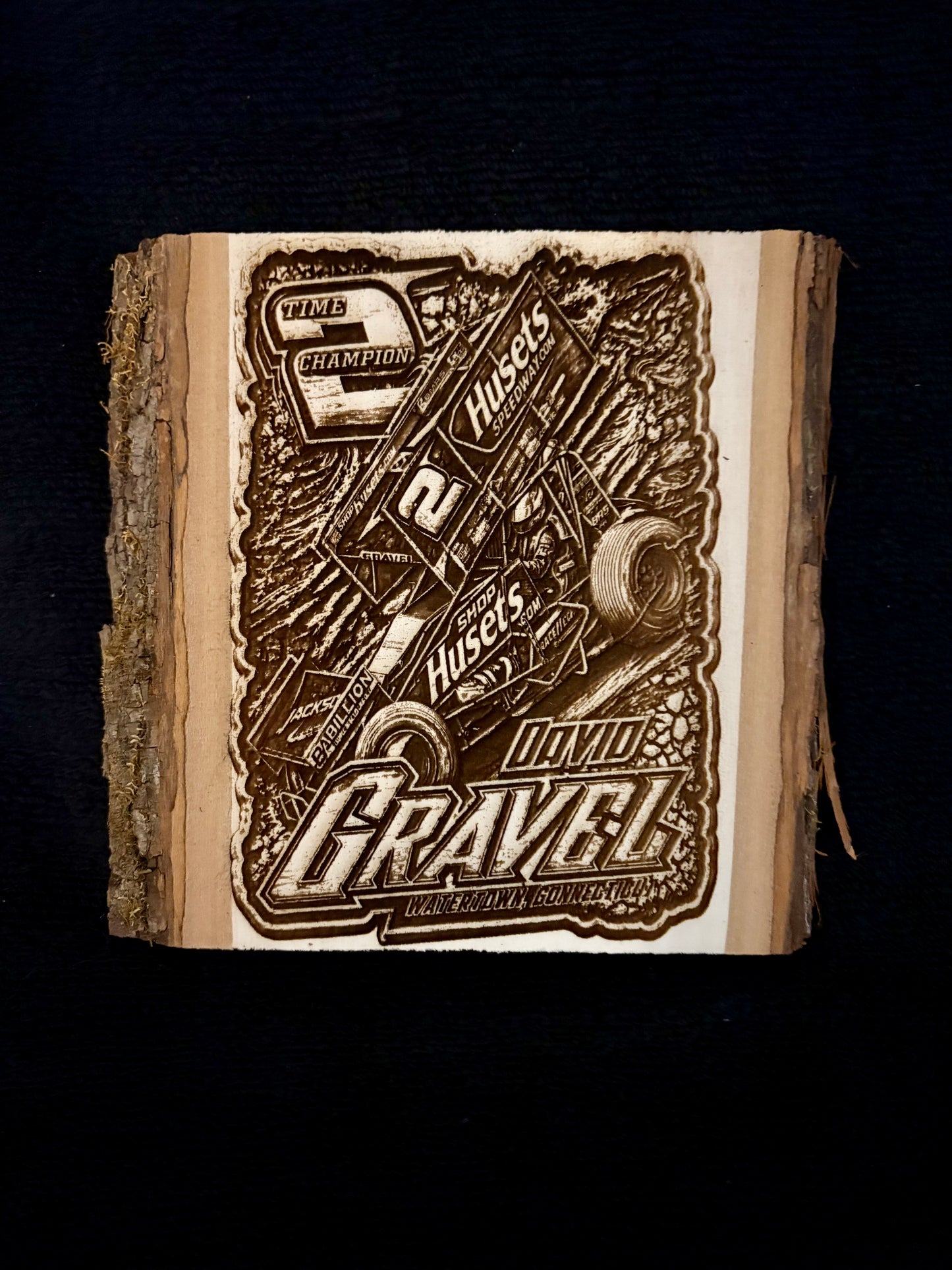 David Gravel Laser Engraved Wood Sign and Magnet Collection