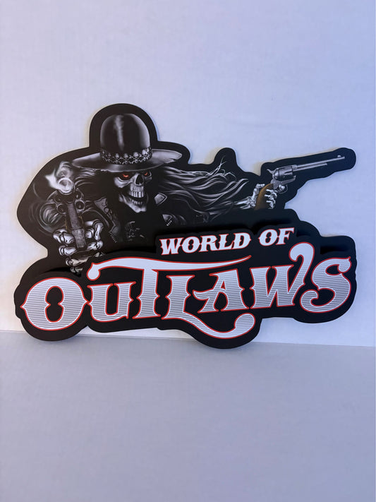 World of Outlaws Metal Eastwood Sign