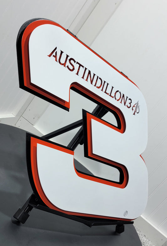 Premier Austin Dillon #3 Number Door Name Plate Cutout