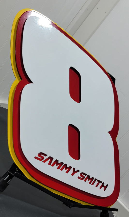 Premier Sammy Smith #8 Number Door Name Plate Cutout