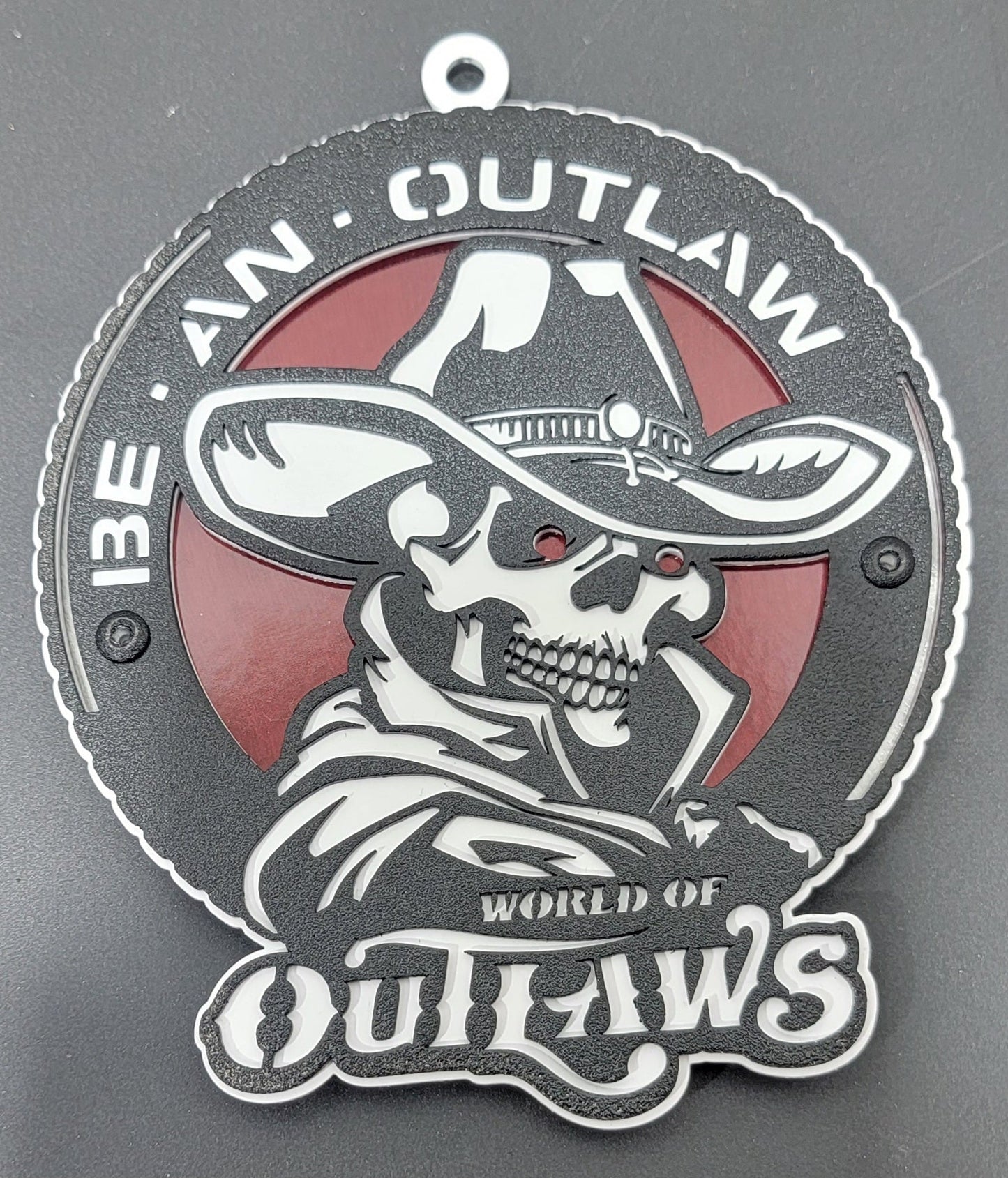 World Of Outlaws Be An Outlaw Collectible Logo