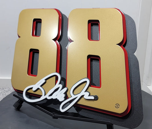 Premier Dale Earnhardt Jr. Gold #88 3D Signature