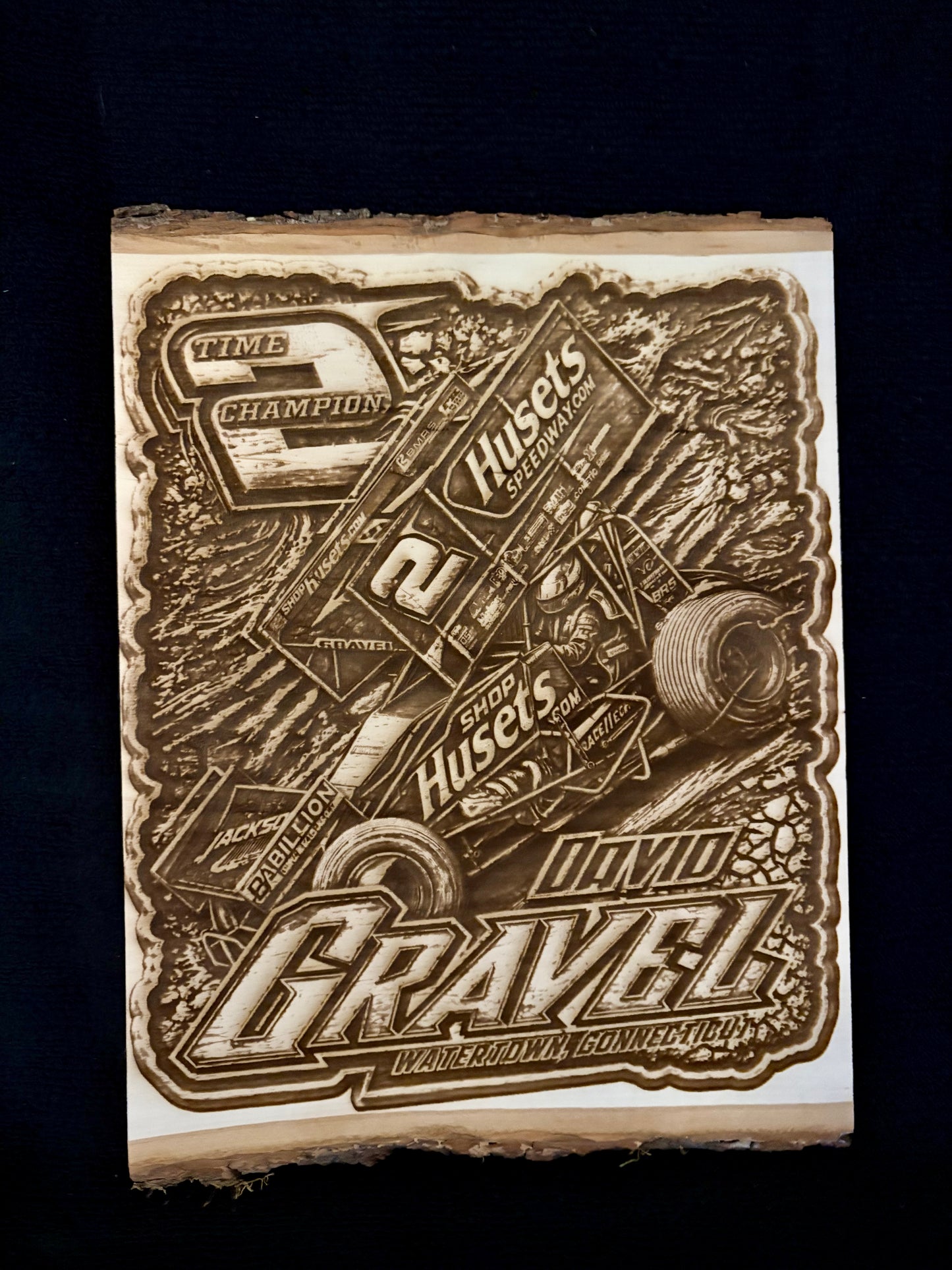 David Gravel Laser Engraved Wood Sign and Magnet Collection