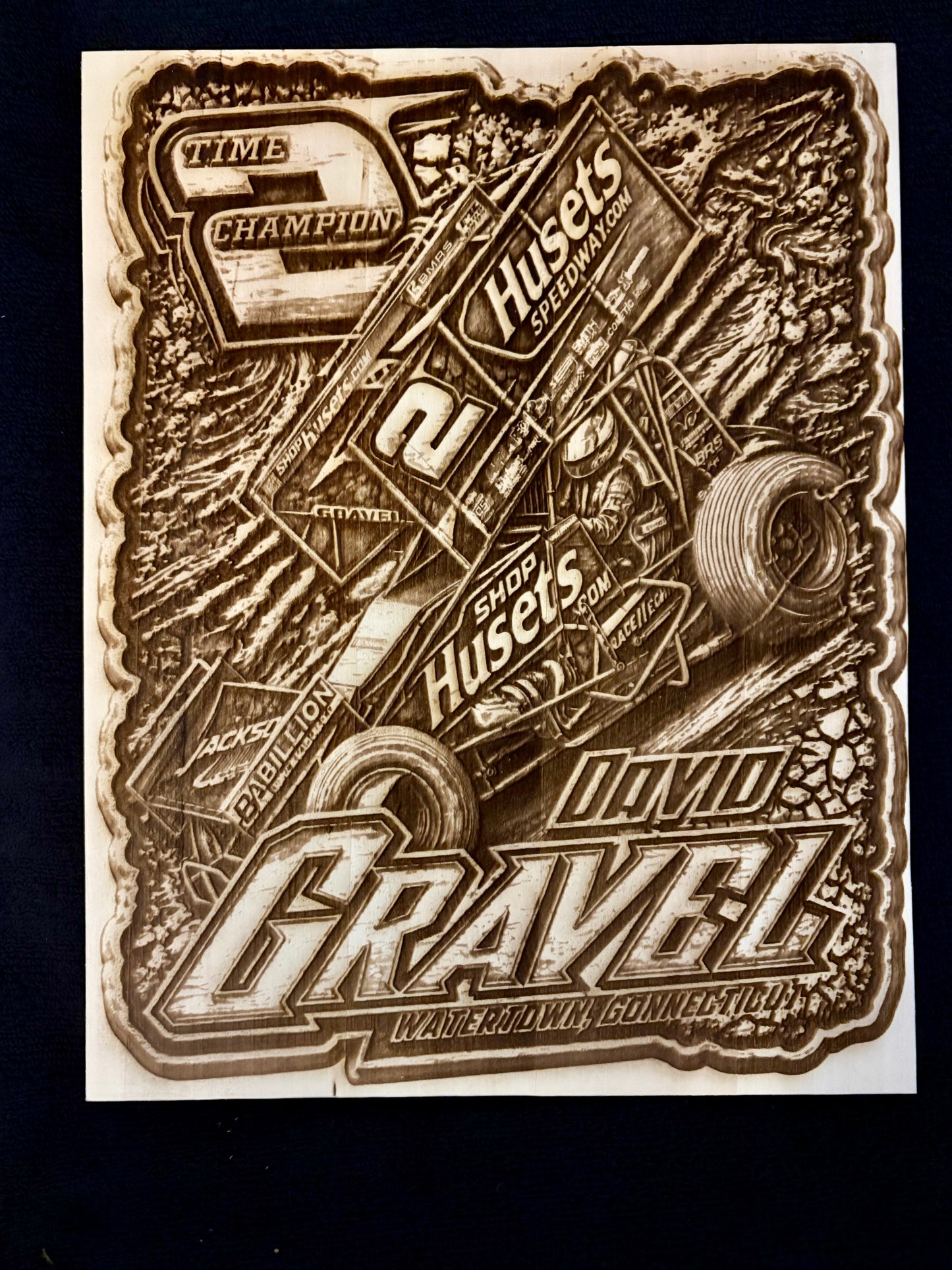 David Gravel Laser Engraved Wood Sign and Magnet Collection