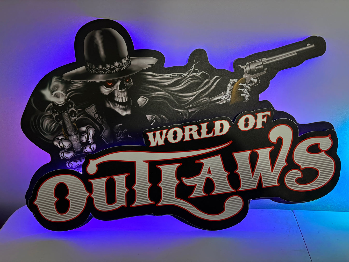 World of Outlaws Metal Eastwood Sign