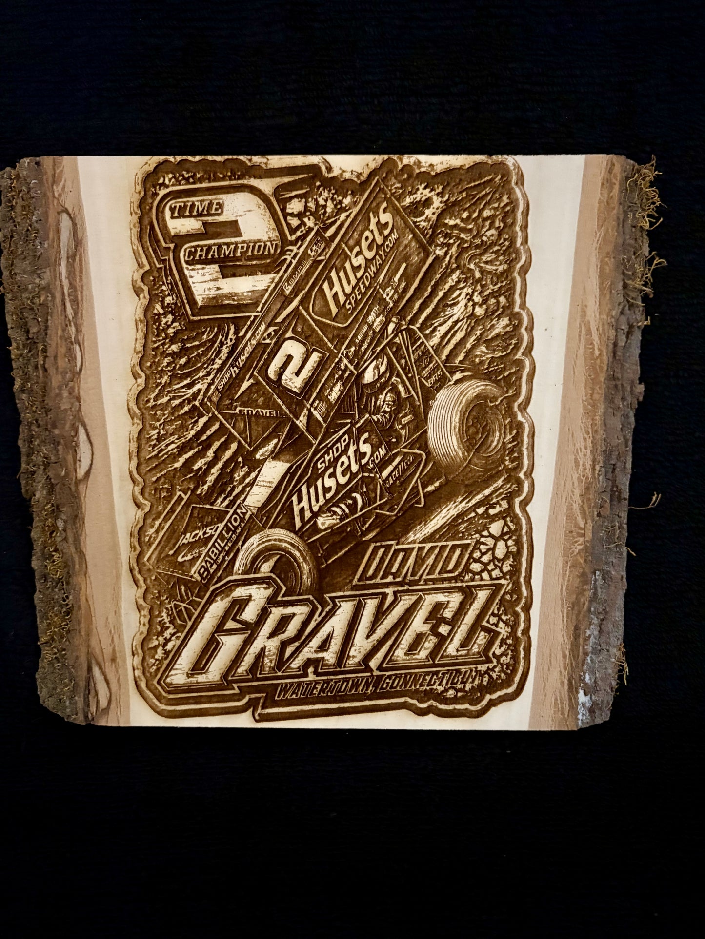 David Gravel Laser Engraved Wood Sign and Magnet Collection