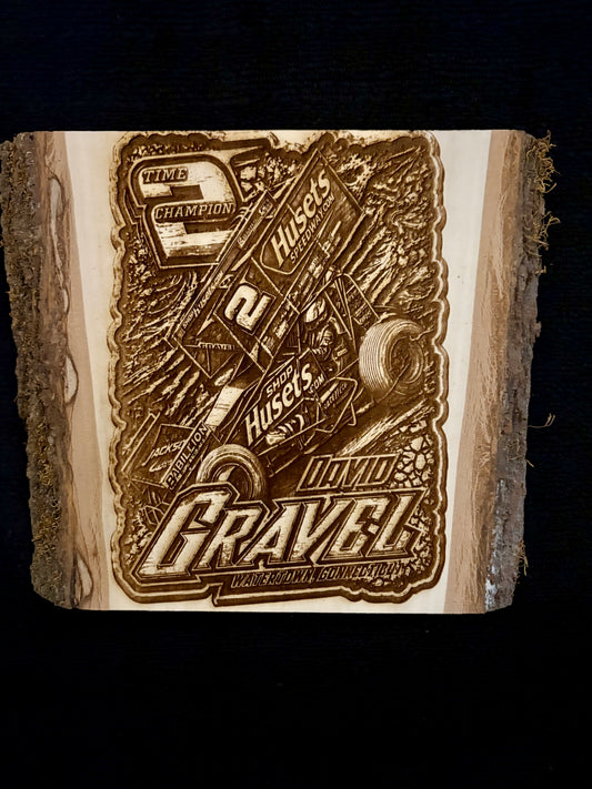David Gravel Laser Engraved Wood Sign and Magnet Collection