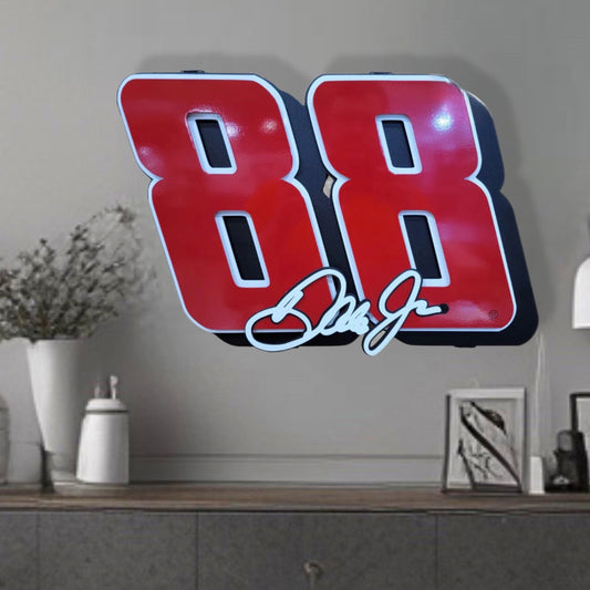Premier Dale Earnhardt Jr. Red #88 3D Signature
