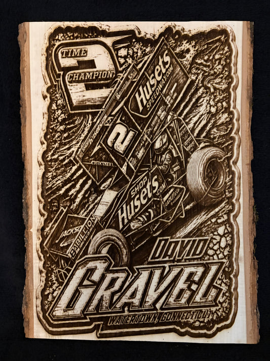David Gravel Laser Engraved Wood Sign and Magnet Collection