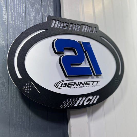 Austin Hill #21 Oval 3D Premier Metal Diecast Display
