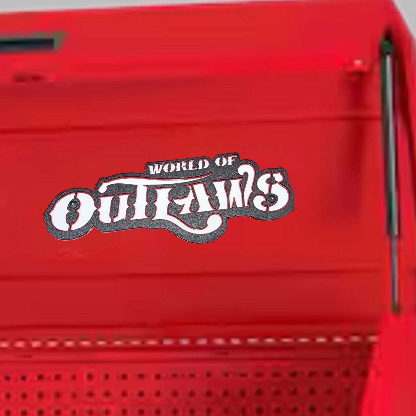 World Of Outlaws Logo Magnet and Diecast Display