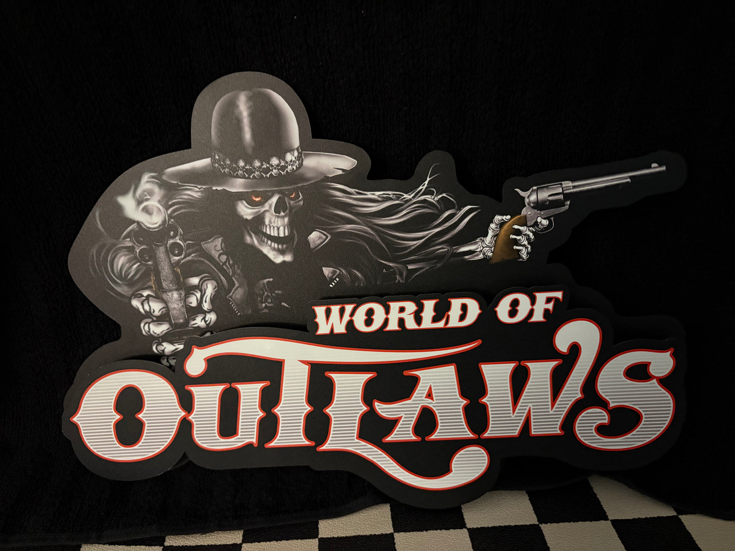 World of Outlaws Metal Eastwood Sign