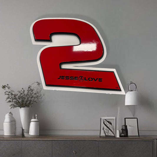 Premier Jesse Love #2 Number Door Name Plate Cutout