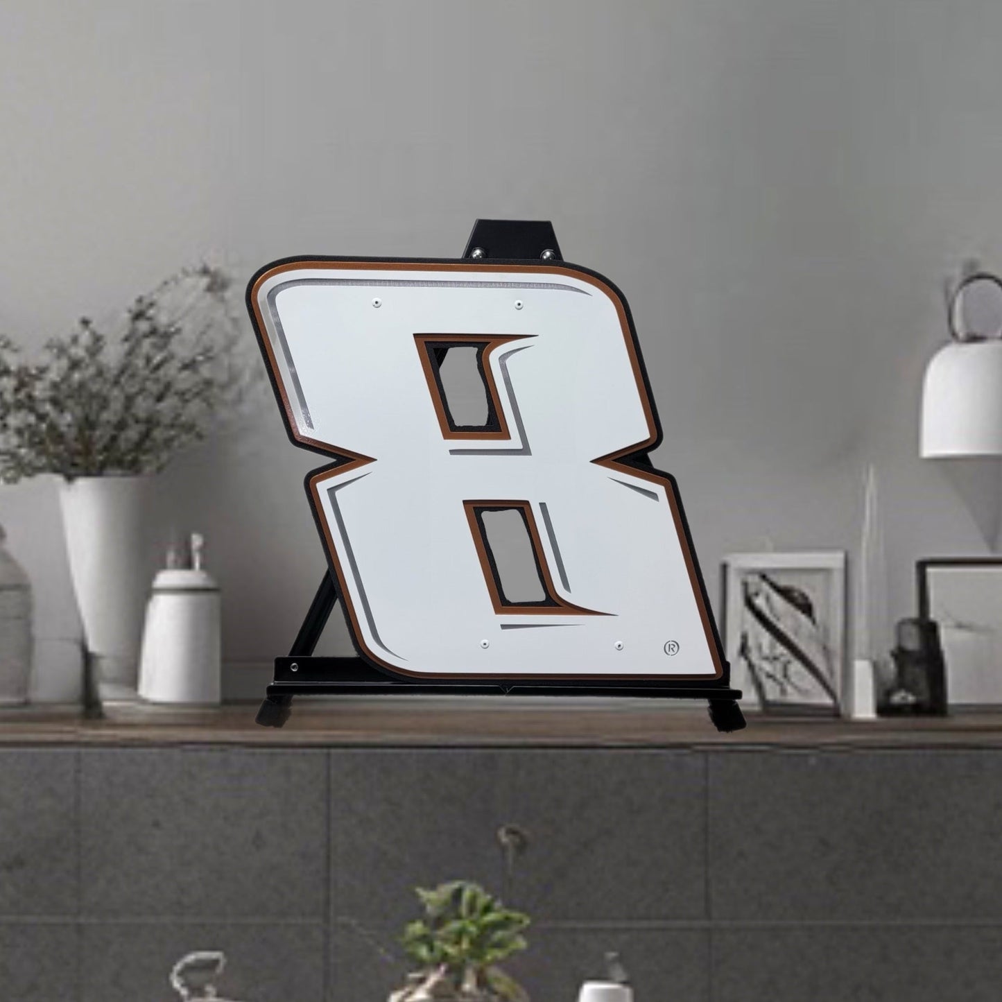 Kyle Busch #8 Plain Sheet Metal Number