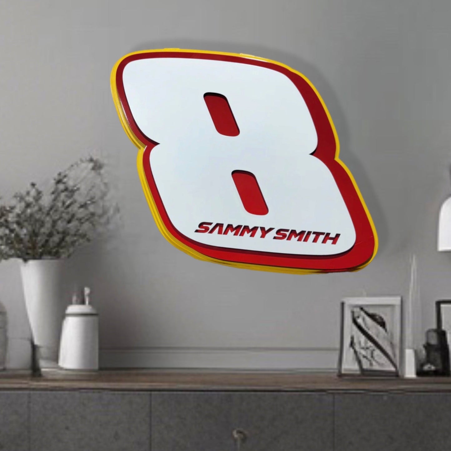 Premier Sammy Smith #8 Number Door Name Plate Cutout