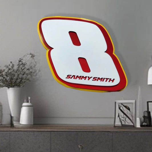 Premier Sammy Smith #8 Number Door Name Plate Cutout