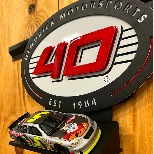 Hendrick 40th Anniversary Logo 3D Premier Metal Diecast Display