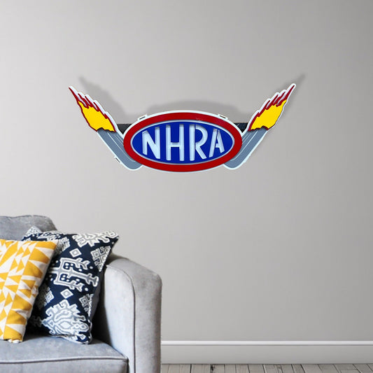 NHRA Logo With Header Pipe Flames