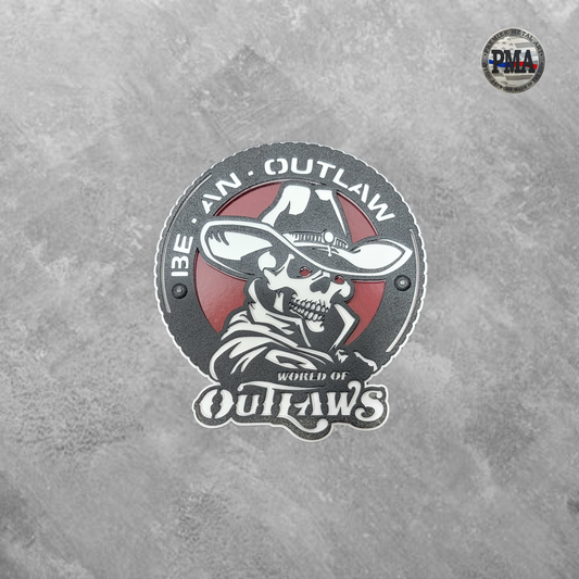 World Of Outlaws Be An Outlaw Collectible Logo