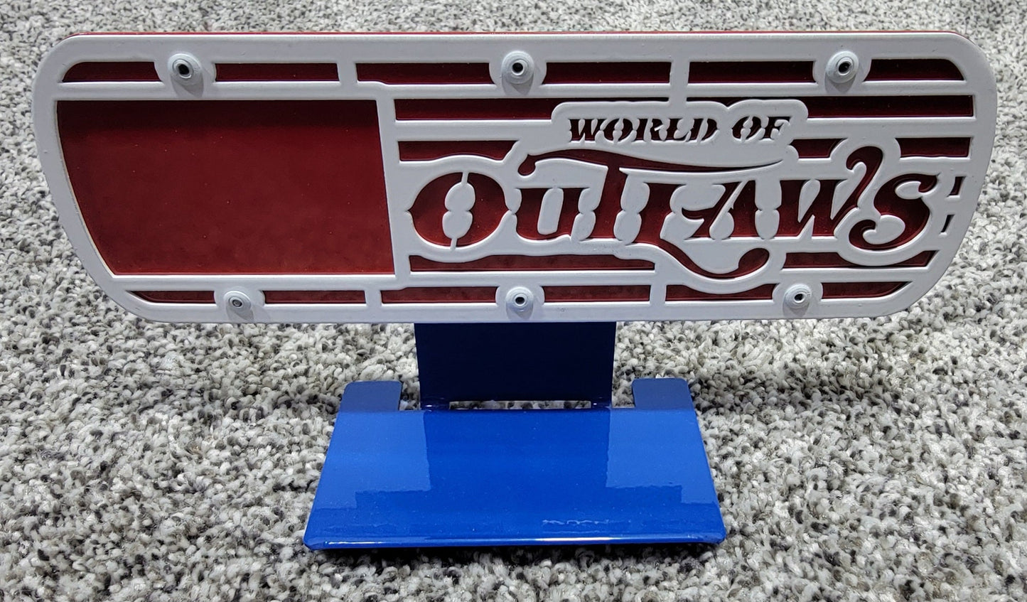 World Of Outlaws Logo Signable Memorabilia Racing Valve Cover