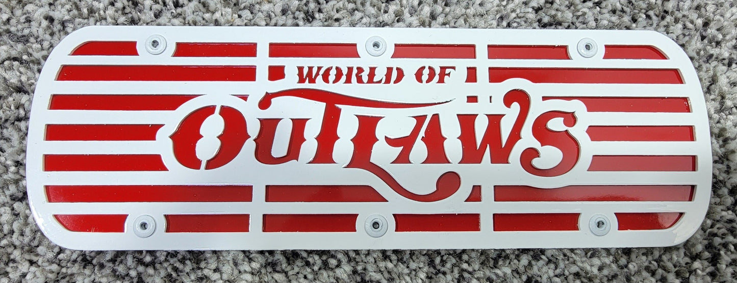 World Of Outlaws Logo Memorabilia Racing Valve Cover