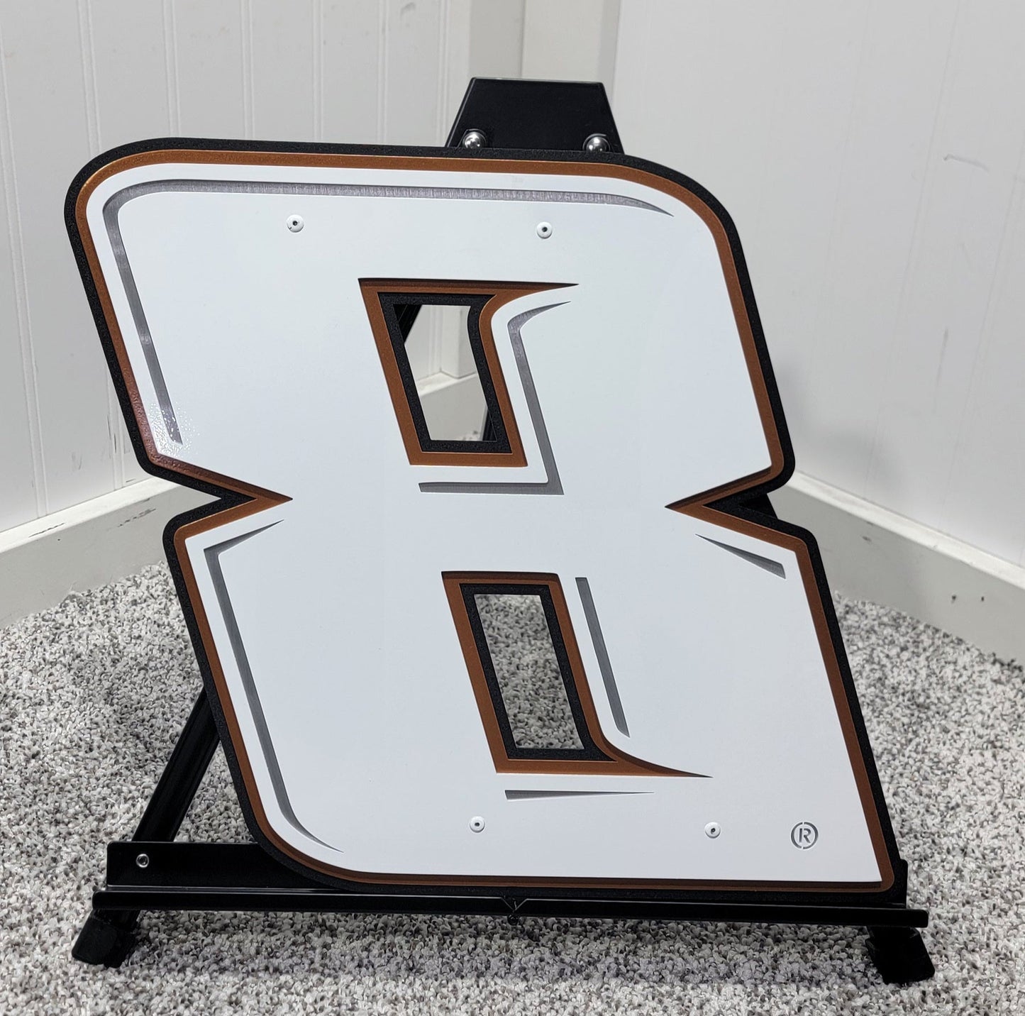 Kyle Busch #8 Plain Sheet Metal Number
