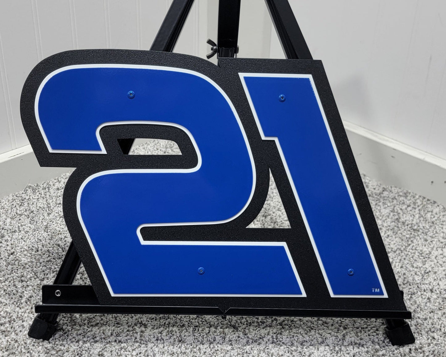 Austin Hill #21 Plain Sheet Metal Number