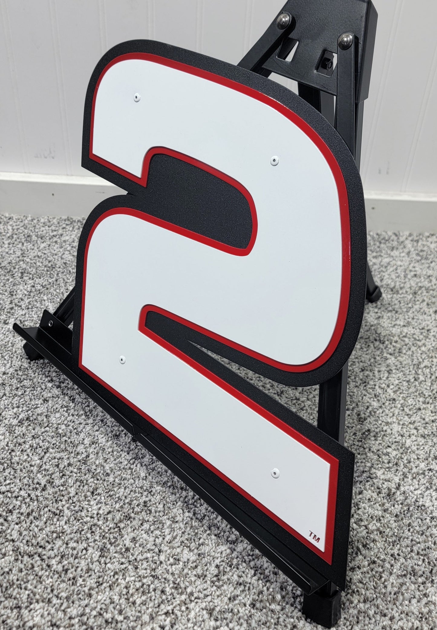 Jesse Love #2 Plain Sheet Metal Number