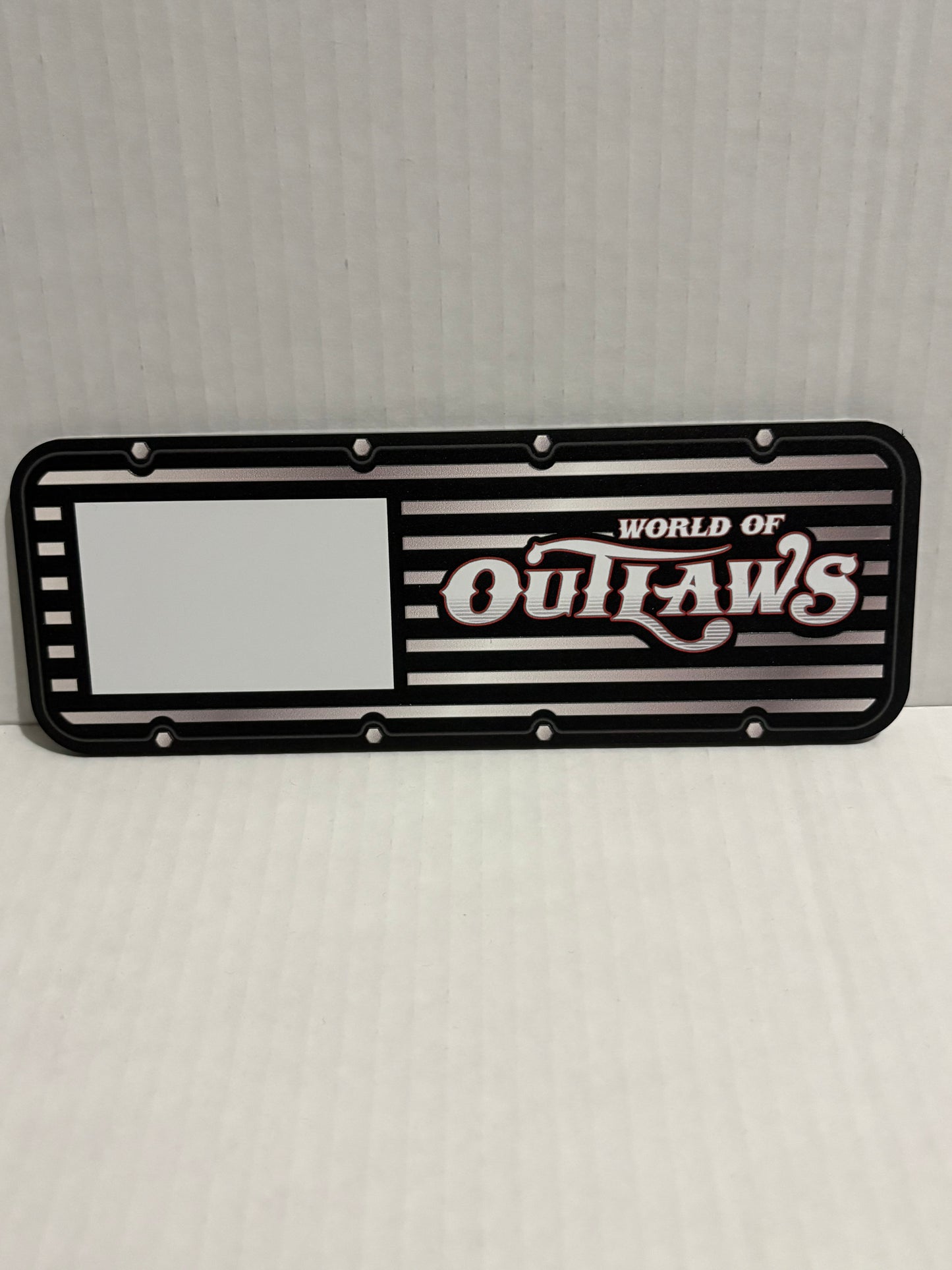 World of Outlaw Signable Racing Valve Cover